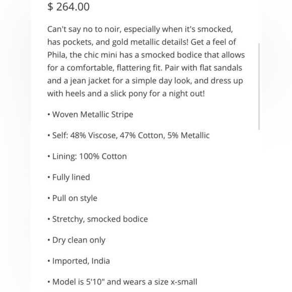 SAYLOR Phila Mini Dress in Black Gold XL - Picture 4 of 9